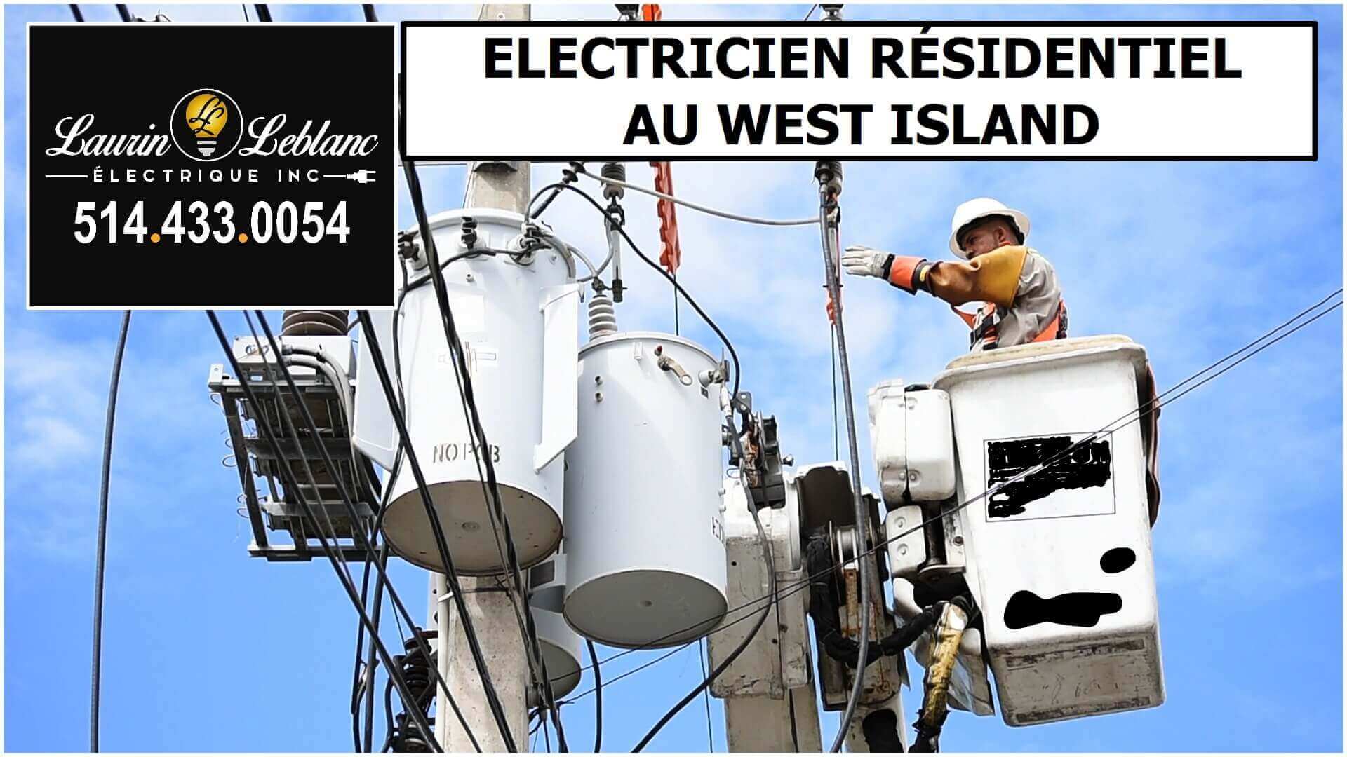 Électricien west island à Ile-Bizard