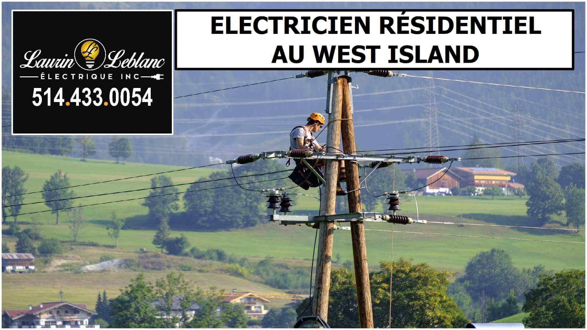 Électricien west island à Ile-Perrot
