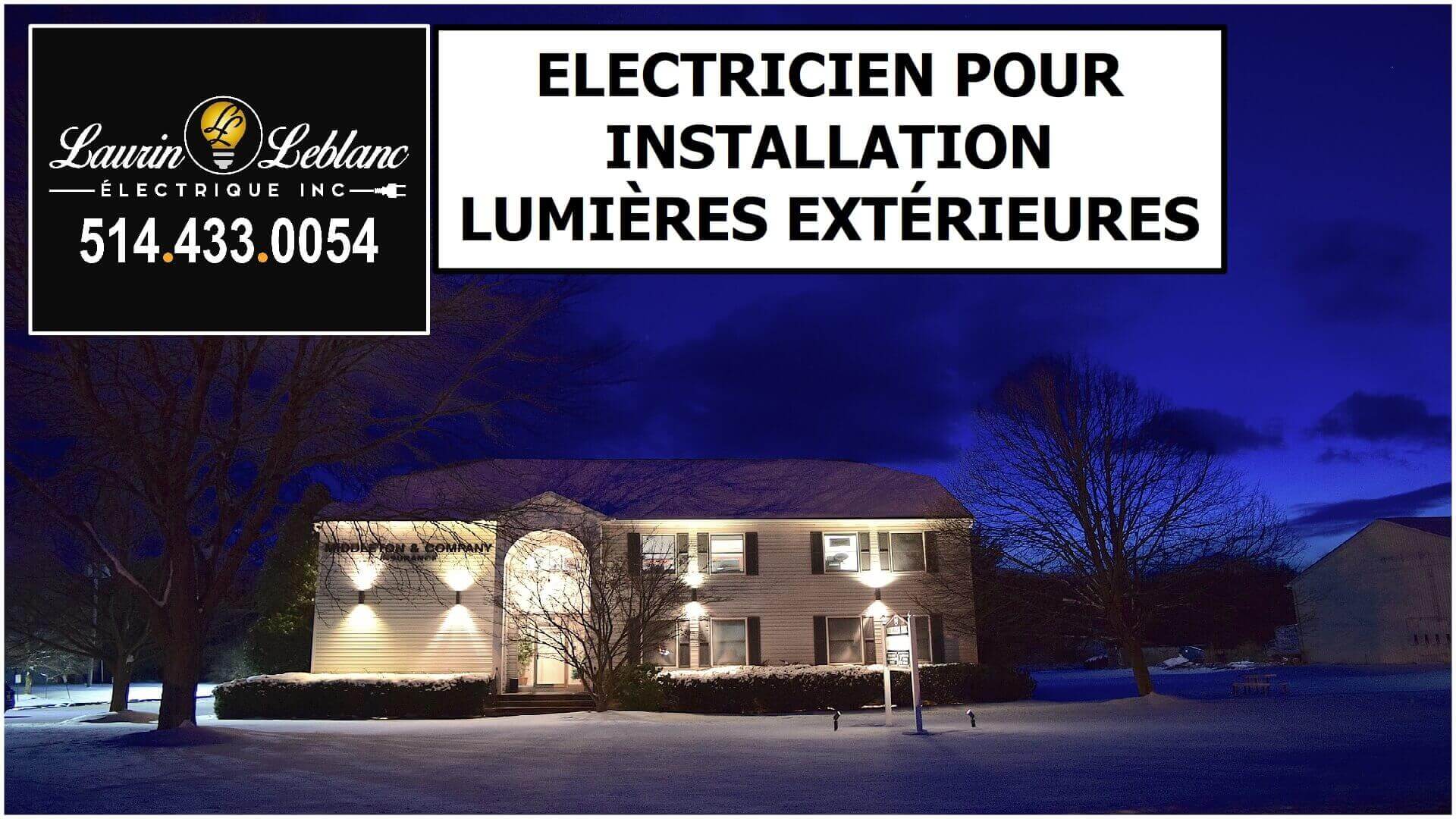 Installation lumière extérieur à Saint-Lazare