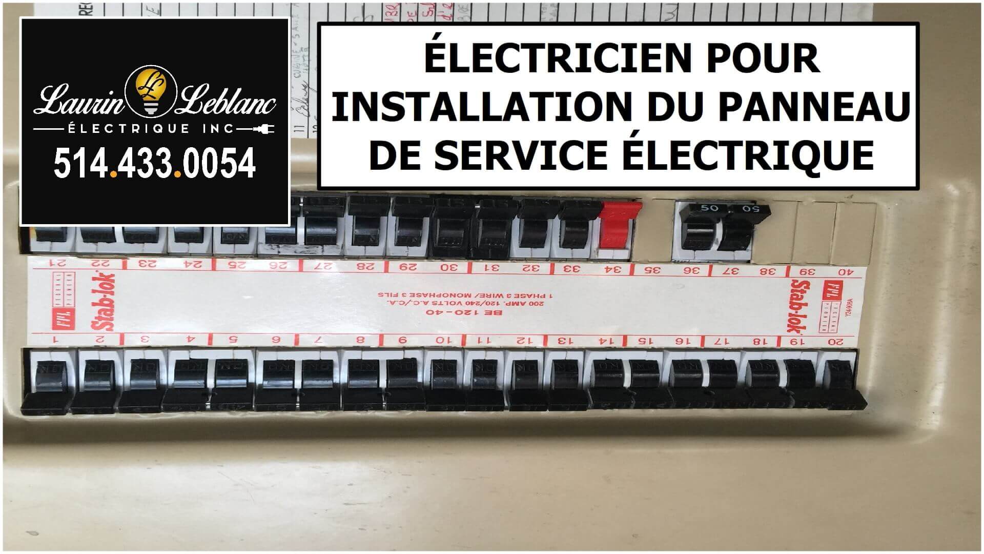 Installation Panneau Service à Beaconsfield