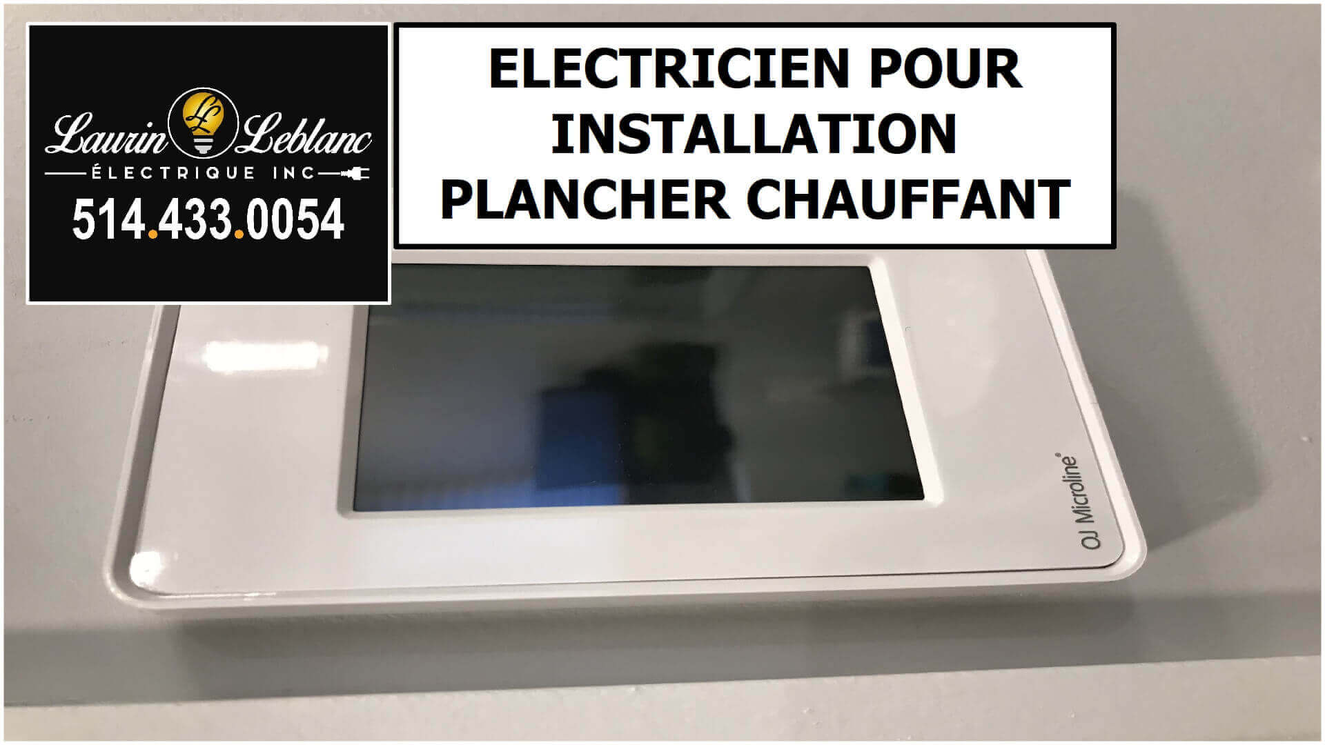 Installation plancher chauffant à Rigaud