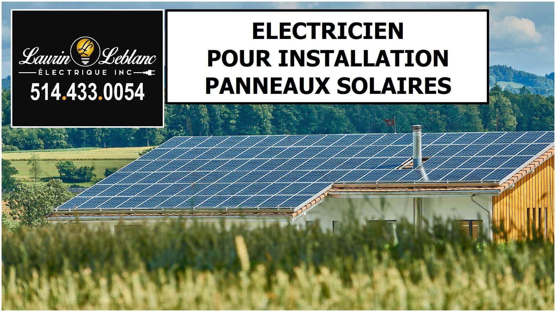 Installation Panneaux Solaire à St-Laurent